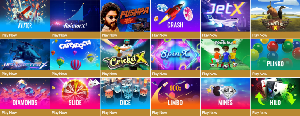 online games available for play, including titles like Aviator, Pushpa, JetX on Winbuzz Casino login