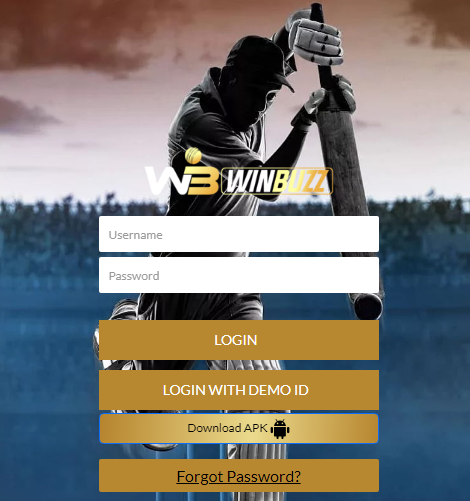 A login screen for Winbuzz Casino login