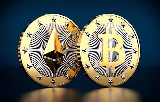 two golden cryptocurrency coins Winbuzz Casino 